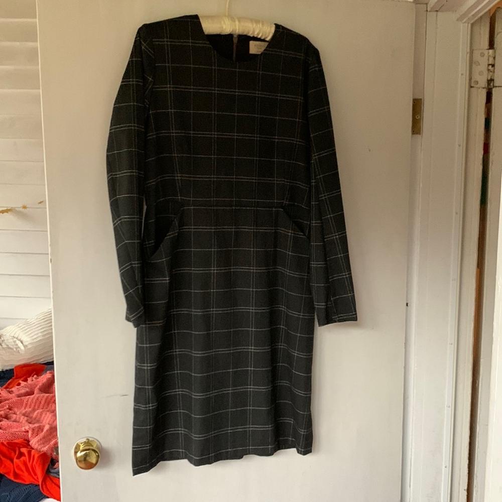 Bodybag by Jude Montreal hand made tailored flannel suit dress
